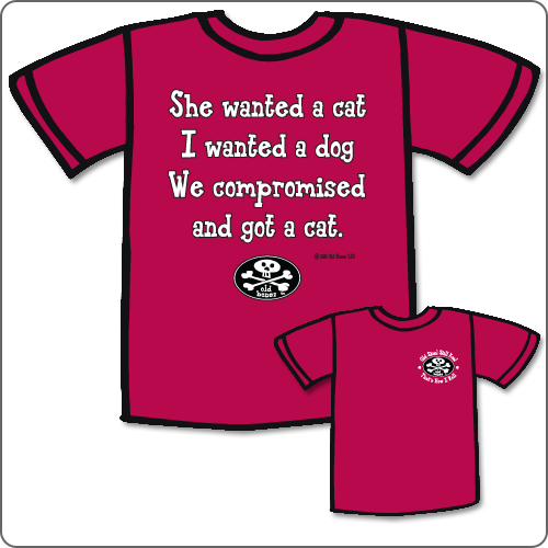 She wanted a cat I wanted a dog we compromised and got a cat